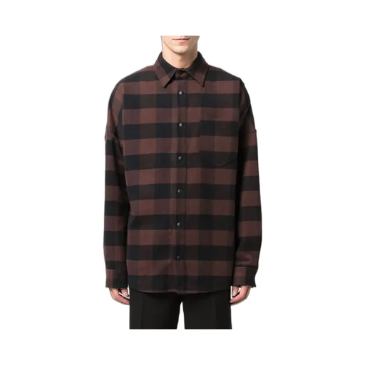 Logo-Print Checked Shirt