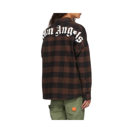 Logo-Print Checked Shirt