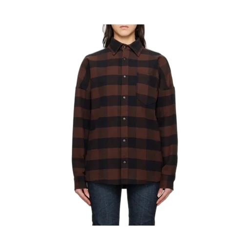 Logo-Print Checked Shirt