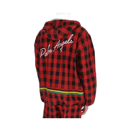 Check-Print Hooded Jacket