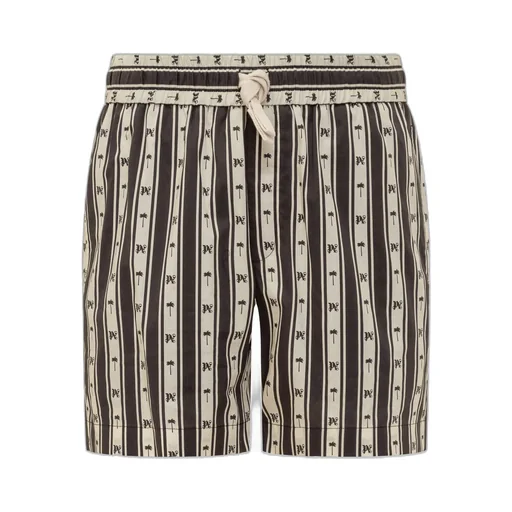 Monogram Printed Drawstring Shorts