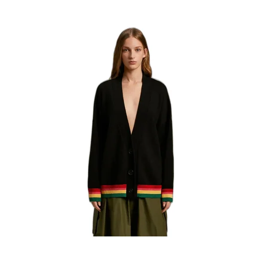 Miami Logo V-Neck Cardigan
