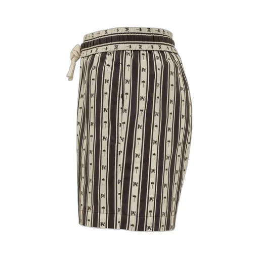 Monogram Printed Drawstring Shorts