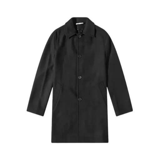Curved Logo Coat