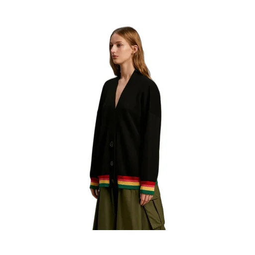 Miami Logo V-Neck Cardigan
