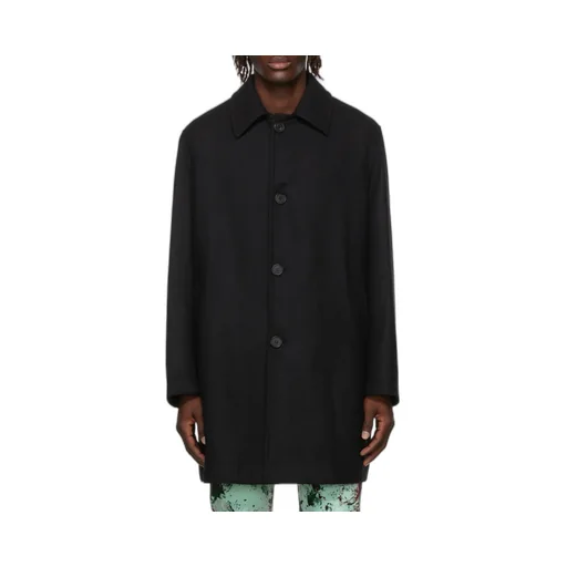 Curved Logo Coat