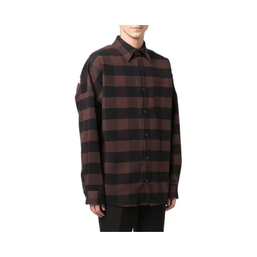 Logo-Print Checked Shirt