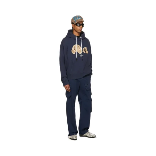 Spray Bear Drawstring Hoodie