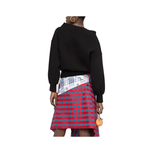 Logo-Print Off-Shoulder Sweatshirt