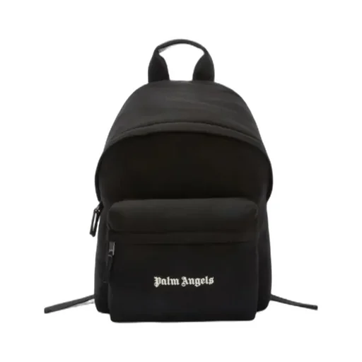 Logo Embroidered Zipped Backpack