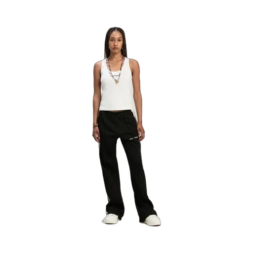 Logo Embroidered Ribbed Tank Top