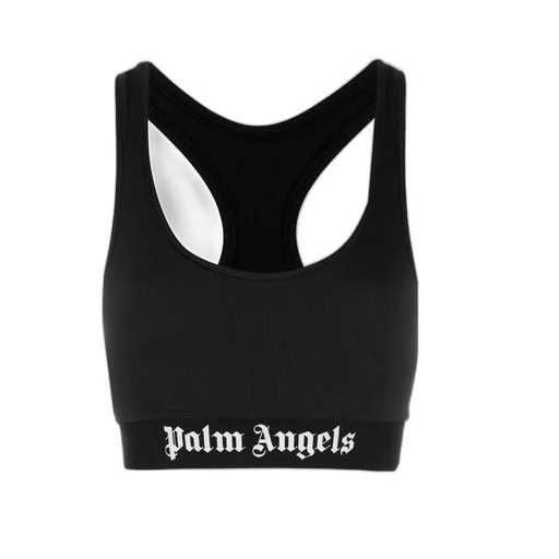 Logo Print Sports Bra