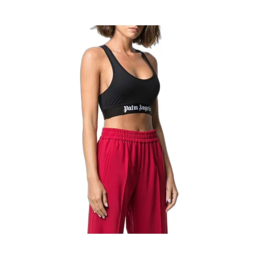 Logo Print Sports Bra