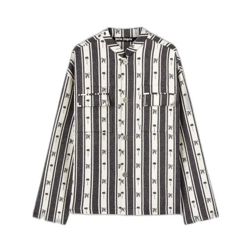 Monogram Jacquard Striped Overshirt