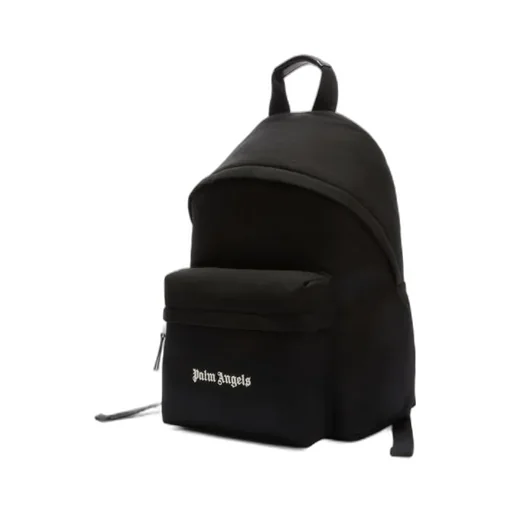 Logo Embroidered Zipped Backpack
