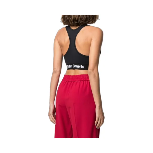 Logo Print Sports Bra