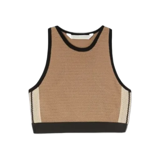 Side Stripe Detailed Knitted Tank Top