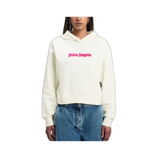 Logo Embroidered Drop Shoulder Hoodie