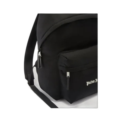 Logo Embroidered Zipped Backpack