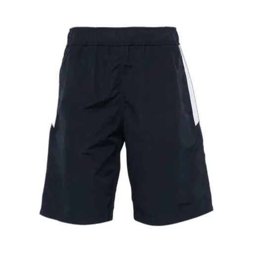 Logo Printed Elastic Waist Swim Shorts
