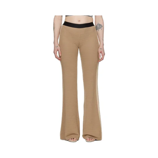 Side Stripe Detailed Flared Trousers