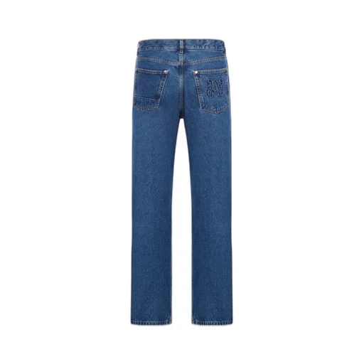Straight Leg Panelled Jeans
