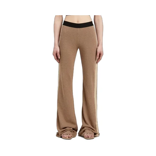 Side Stripe Detailed Flared Trousers