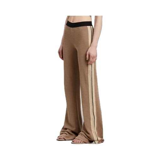 Side Stripe Detailed Flared Trousers
