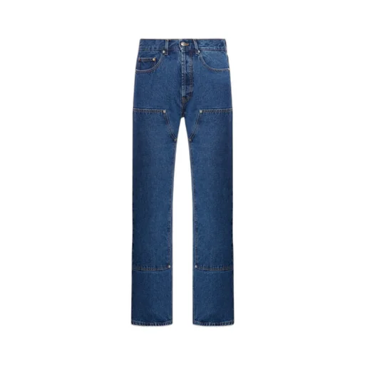 Straight Leg Panelled Jeans