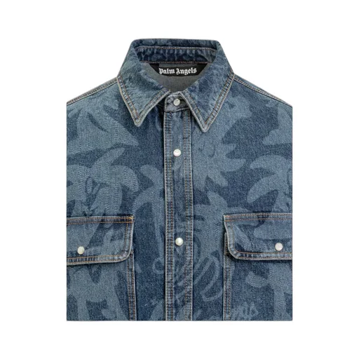 Palmity Button-Up Denim Shirt