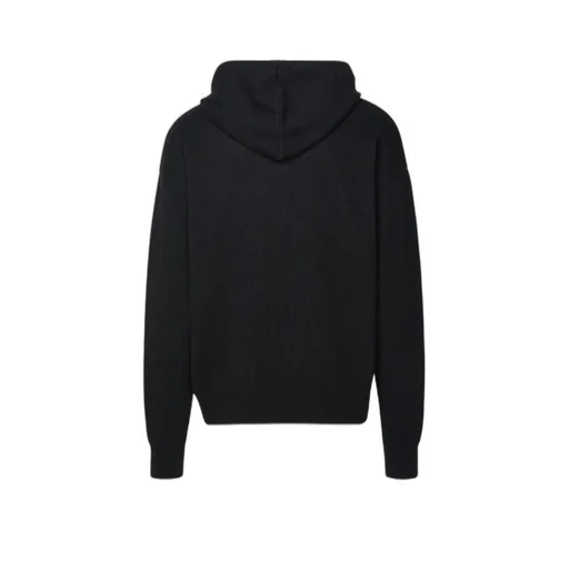Monogram Embroidered Knitted Hoodie