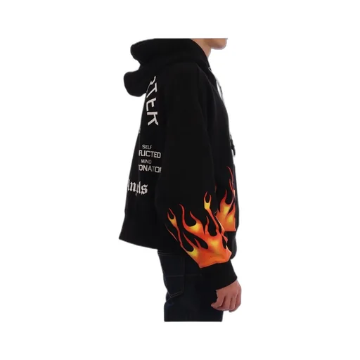 Flame Pattern Hoodie