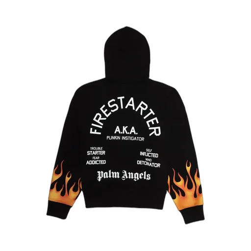 Flame Pattern Hoodie