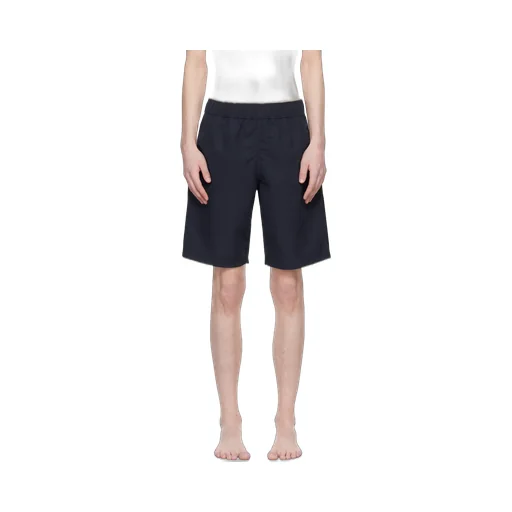 Logo Printed Elastic Waist Swim Shorts
