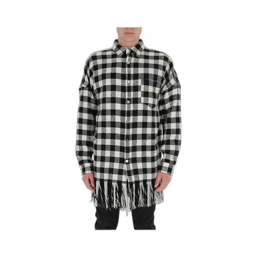 Fringed Check-Print Shirt