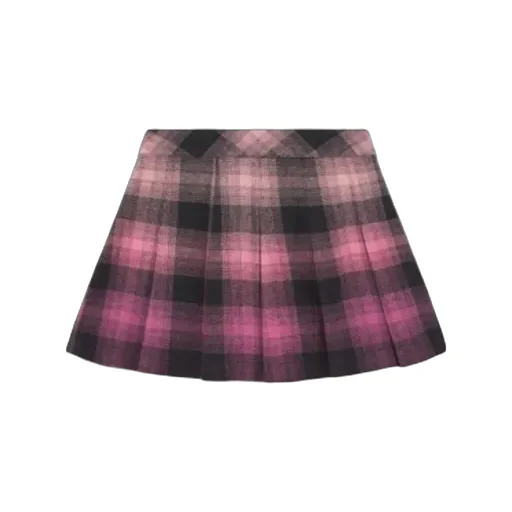 Logo Pleated Skirt