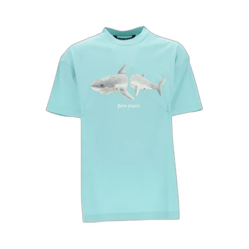 Shark Printed Crewneck T-Shirt