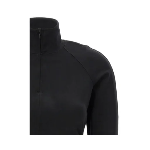 Logo-Underband Zipped Cropped Top