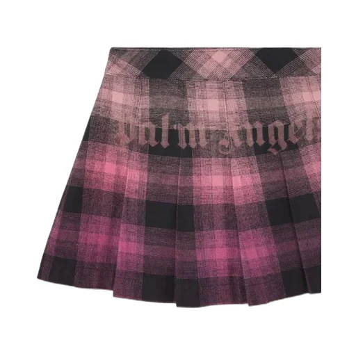 Logo Pleated Skirt