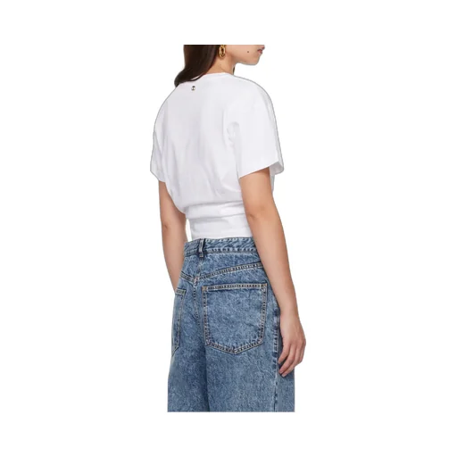 Ring Detailed Cropped T-Shirt