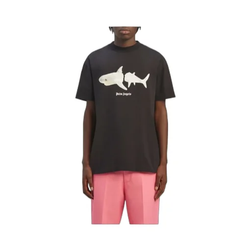 Shark Printed Crewneck T-Shirt