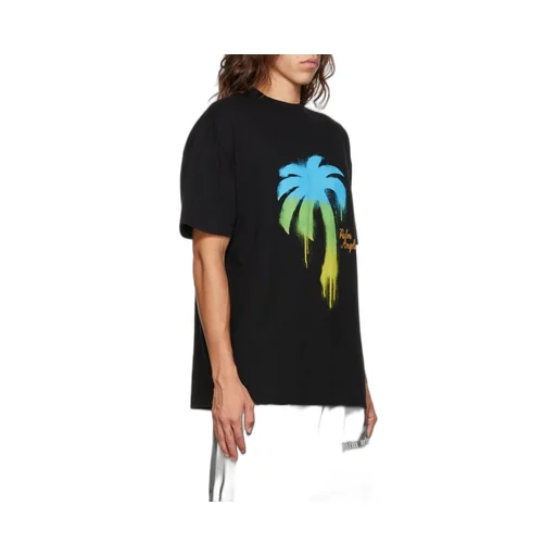 Palm Tree Printed Crewneck T-Shirt