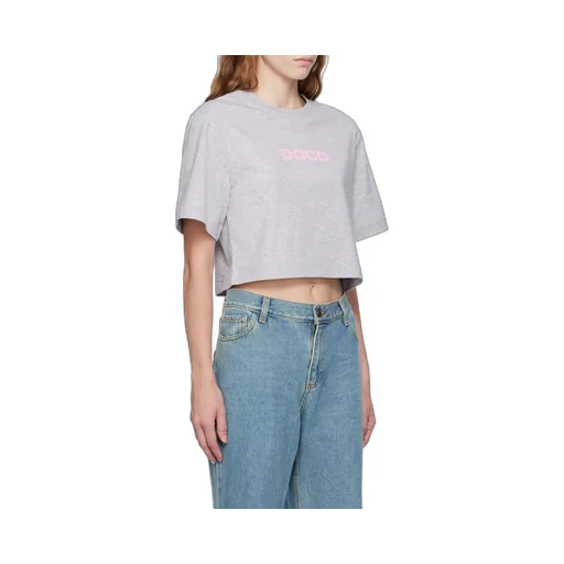 Logo Printed Cropped T-Shirt