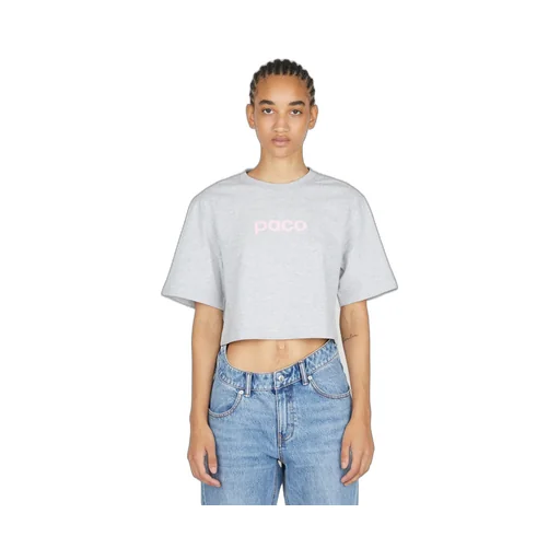 Logo Printed Cropped T-Shirt