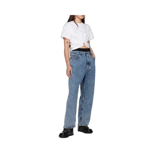 Ring Detailed Cropped T-Shirt