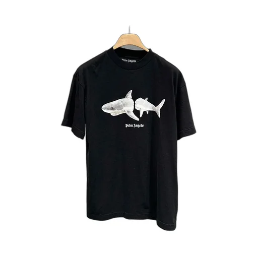 Shark Printed Crewneck T-Shirt