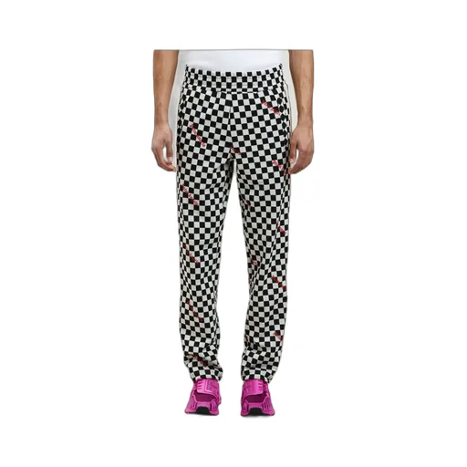 Elasticated Waistband Damier Pants