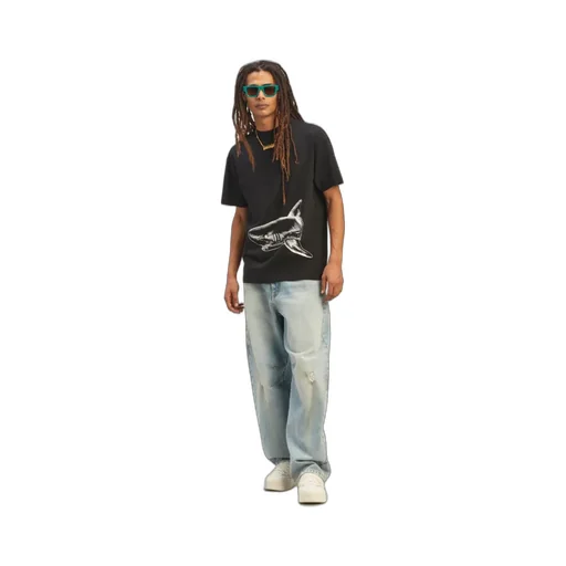 Shark-Print Organic Cotton T-Shirt