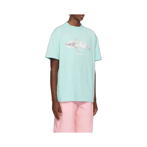 Shark Printed Crewneck T-Shirt