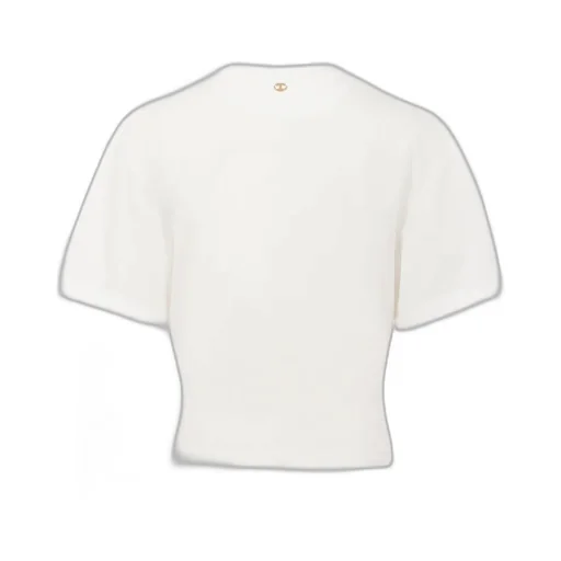 Ring Detailed Cropped T-Shirt